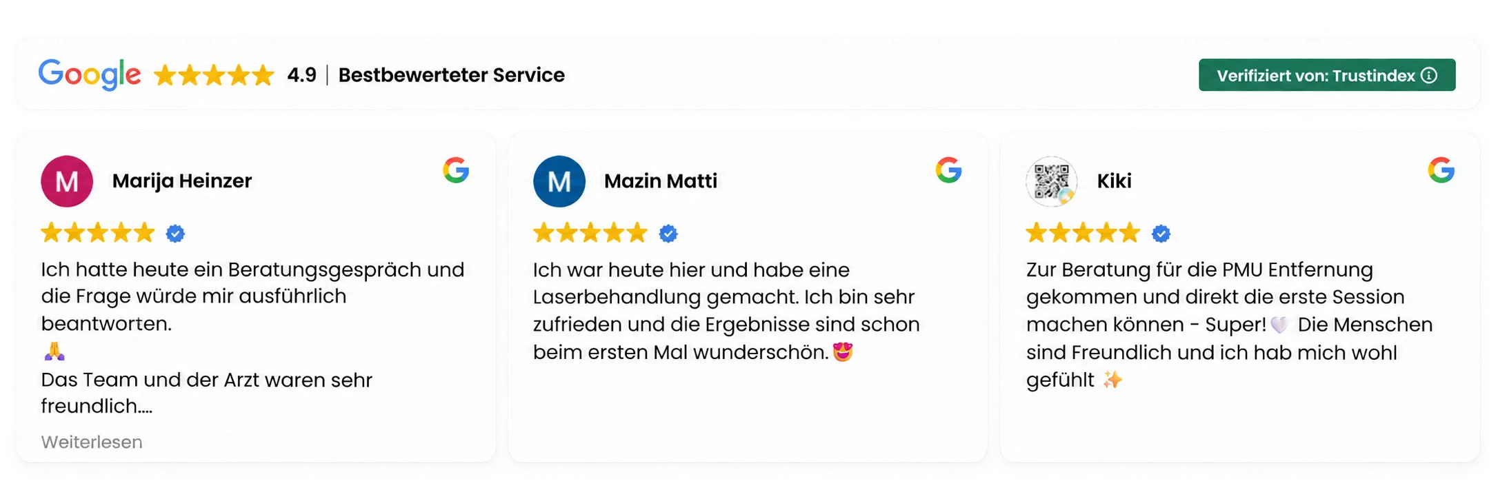 Google-Bewertungen für MyLAZER Bonn